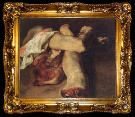 framed  Theodore Gericault anatomical pieces, ta009-2
